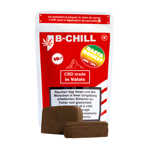 Résine CBD B-Chill Rasta Rocket - 1,5 g