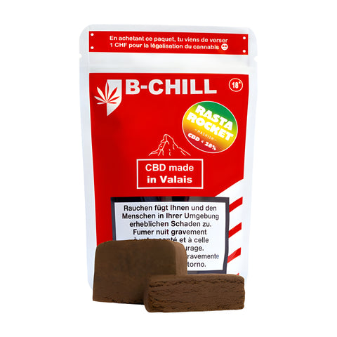 B-Chill Rasta Rocket CBD Hashish - 10 g