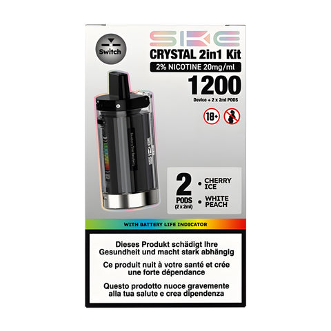 Crystal 2in1 Black Edition Banana Cherry / Peach PODS 2% Nikotin