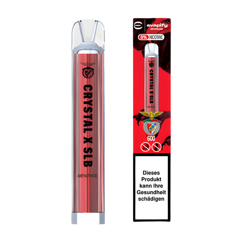 Crystal On the Go Benfica Menthol 0 % nicotine