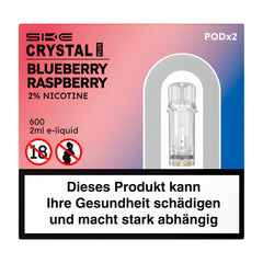 Crystal Plus Myrtille Framboise 2 % nicotine 2x2 ml E-Pod