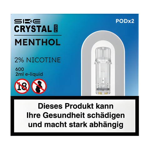 Crystal Plus Menthe 2 % nicotine 2x2 ml e-pod