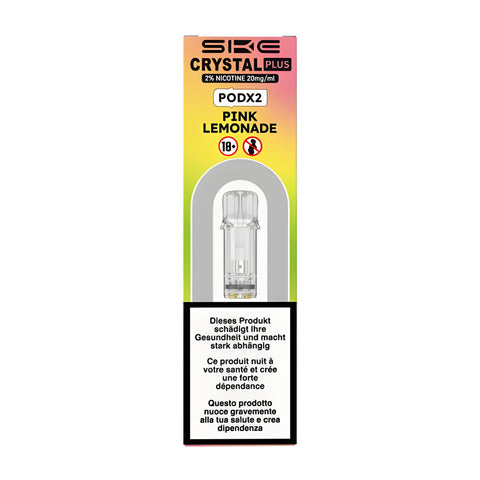 Crystal Plus Pink Lemonade 2 % de nicotine 2x2 ml E-Pod 5 pièces