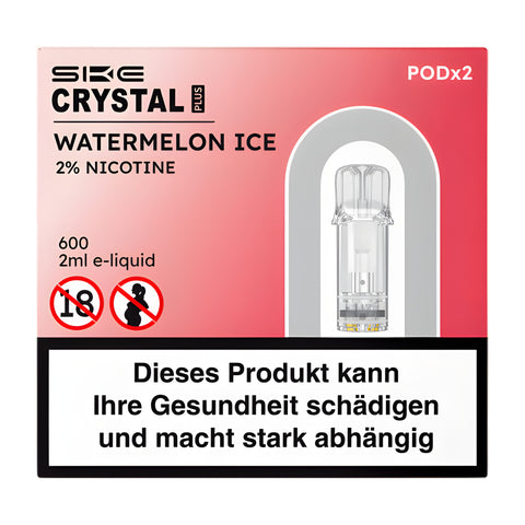 Crystal Plus Pastèque Glacée 2% Nicotine 2x2ml E-Pod