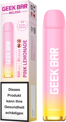 Geek Bar Meloso Pink Lemonade 0% Nicotine