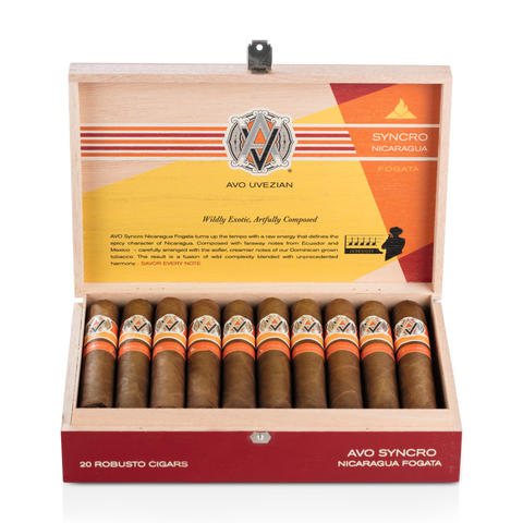 Avo Syncro Nicaragua Fogata Robusto Zigarre 20er Kiste