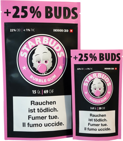Starbuds CBD Bubble Gum - 2.5 g x 5 Pack