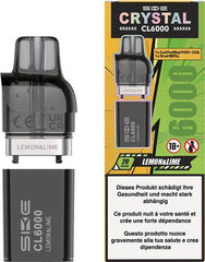 SKE Crystal CL6000 refill 2ml + 10ml Lemon 2% Nic.