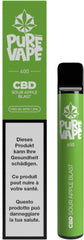 Pure Vape CBD Sour Apple Blast  600 Puffs