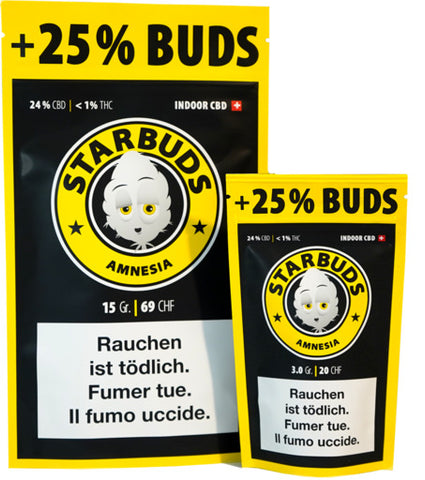 Starbuds CBD Amnesia - 3 g x 5 Pack