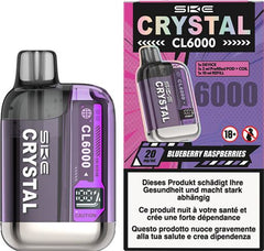 SKE Crystal CL6000 2ml + 10ml Blueb. Rasb. 2% Nic.