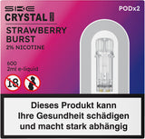 Crystal Plus Strawberry Burst 2% Nikotin 2x2ml E-Pod