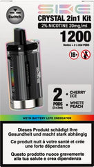 Crystal 2in1 Black Edition Banana Cherry / Peach PODS 2% Nikotin