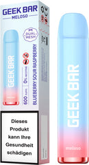 Geek Bar Meloso Blueberry S. Raspberry 0% Nicotine