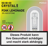 Crystal Plus Pink Lemonade 2% Nikotin 2x2ml E-Pod