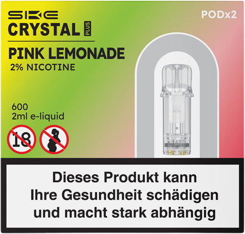 Crystal Plus Pink Lemonade 2% Nikotin 2x2ml E-Pod