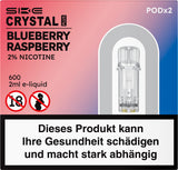 Crystal Plus Blueberry Raspberry 2% Nikotin 2x2ml E-Pod