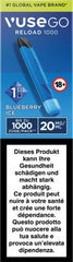 Vuse GO Reload 1000 Pen Blueberry Ice 20mg