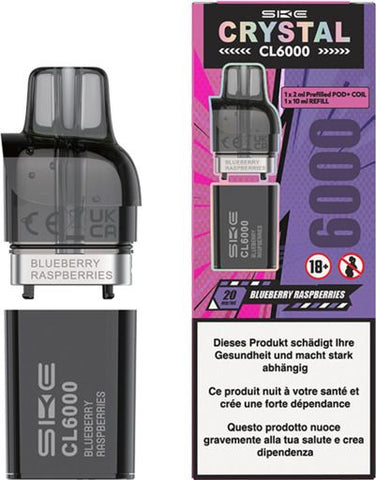 SKE Crystal CL6000 ref. 2ml + 10ml Blueb. 2% Nic.