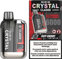 SKE Crystal CL6000 2ml + 10ml Fizzy Cherry 2% Nic.