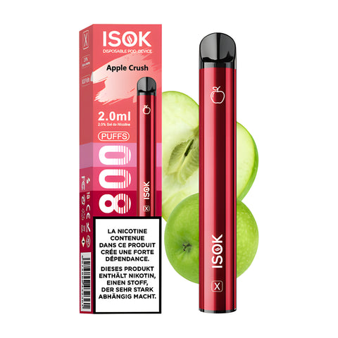 ISOK X Apple Crush 800 bouffées 20mg