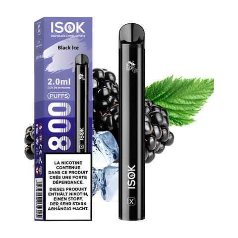 ISOK X Black Berry Ice 800 bouffées 20mg