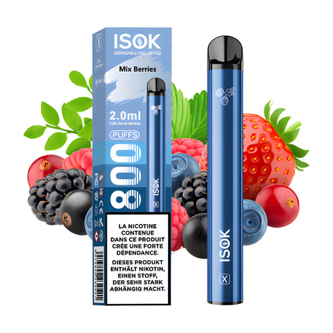 ISOK X Mix Berries 800 puffs 20 mg