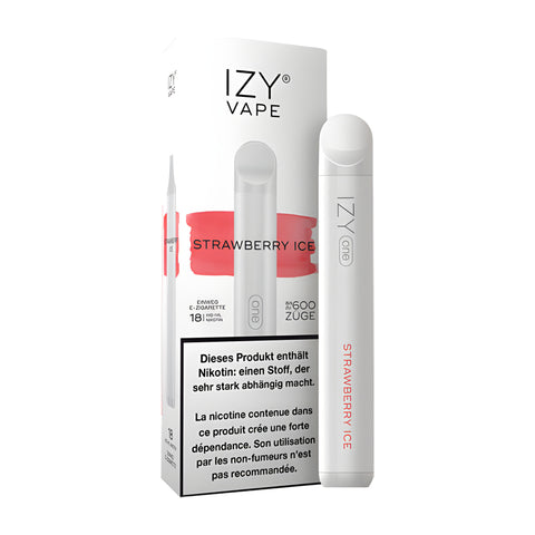 IZY Vape Fraise Glacée 600 bouffées 18mg de nicotine