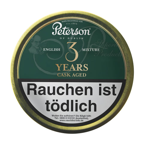 Tabac à pipe Peterson 3 Years Cask Aged English Mixture Limited Edition