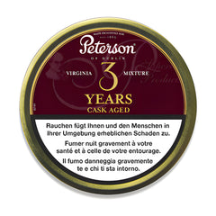 Tabac à pipe Peterson 3 Years Cask Aged Virginia Mixture Édition Limitée