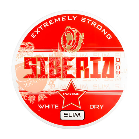 Siberia 80°C White Dry Slim Portion 13g - 13 g x 5 paquets