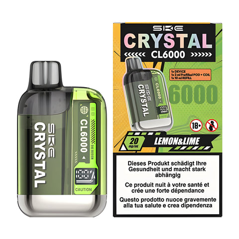 SKE Crystal CL6000 2ml + 10ml Lemon Lime 2% Nic.