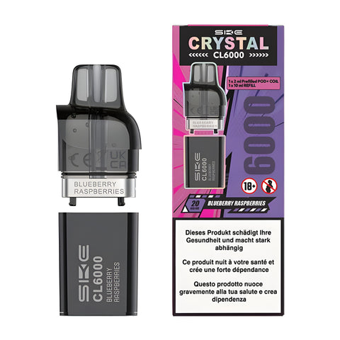 SKE Crystal CL6000 ref. 2ml + 10ml Blueb. 2% Nic.