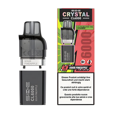 SKE Crystal CL6000 ref. 2ml + 10ml pinea. 2% Nic.