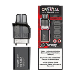 SKE Crystal CL6000 refill 2ml + 10ml Cher. 2% Nic.