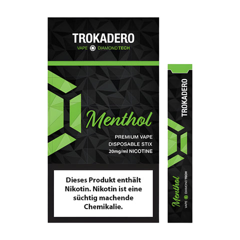 Trokadero Menthol 300 bouffées 20 mg