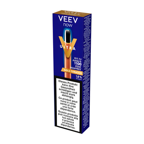 Veev Now Ultra Jetable Gold Tobacco 1,8 % 2 ml
