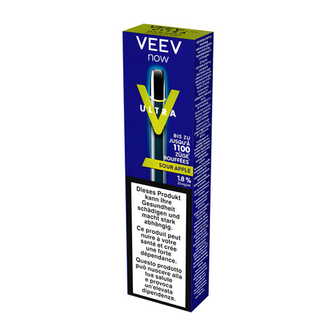 Veev Now Ultra Jetable Pomme Acidulée 1,8 % 2 ml