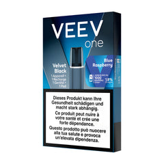 Kit Veev One Velvet Black Framboise + Pod 1,8 %