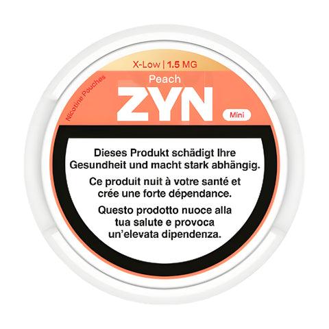 Zyn Peach Mini X-Low 1,5 mg 20 pièces