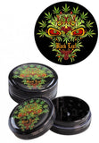 Black Leaf Leaf Skull Grinder schwarz, 2-tlg.