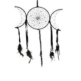 Dreamcatcher Triple Moon, schwarz, 40x87cm