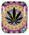 Rolling Tray Neon Leaves, 34 x 27.5 x 2.5cm