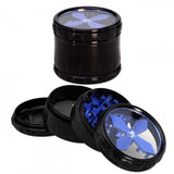 Black Leaf Cross Grinder blau, 4tlg, 50mm